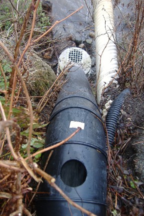new drain pipe